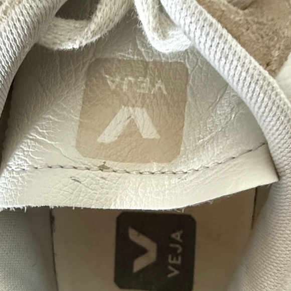Veja Cream and Tan Casual Sneakers - Picture 5 of 7